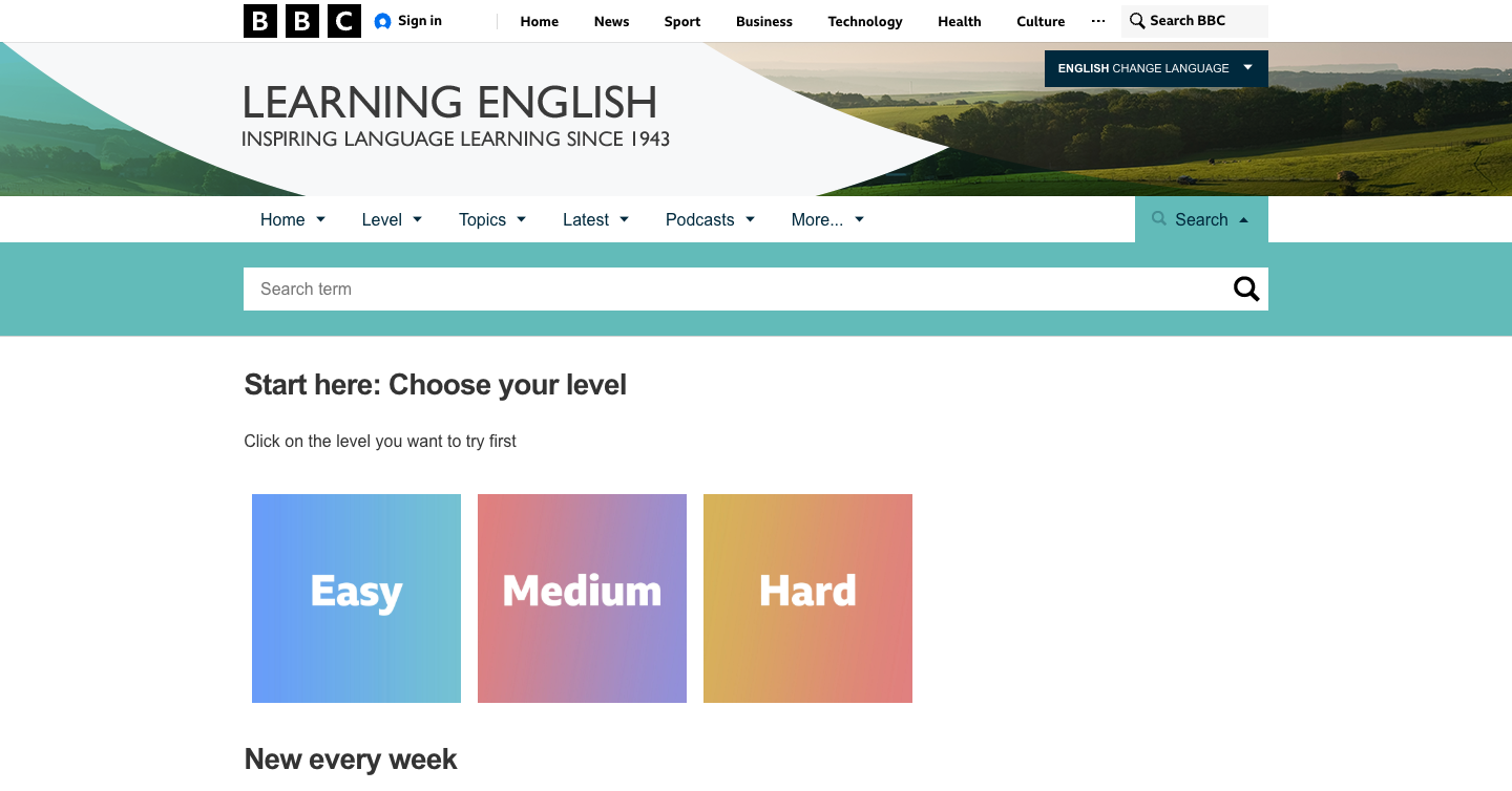 BBC Learning Englishのロゴ