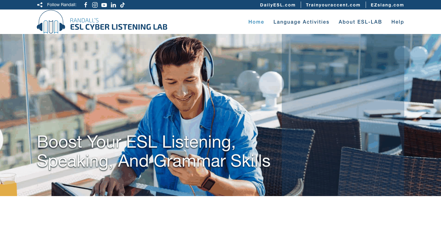 Randall's ESL Cyber Listening Labのロゴ