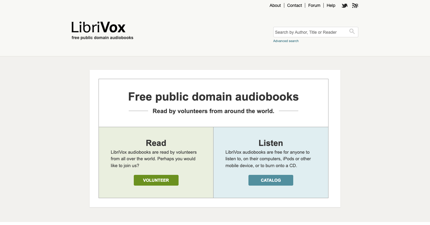 LibriVoxのロゴ