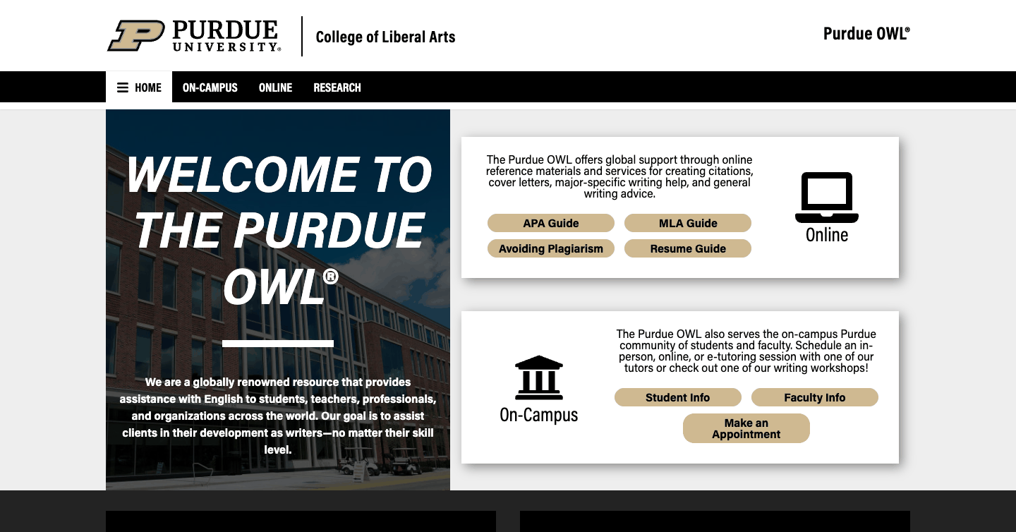 Purdue OWLのロゴ