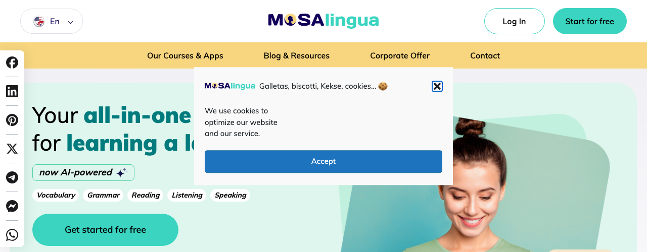 MosaLinguaの公式サイト